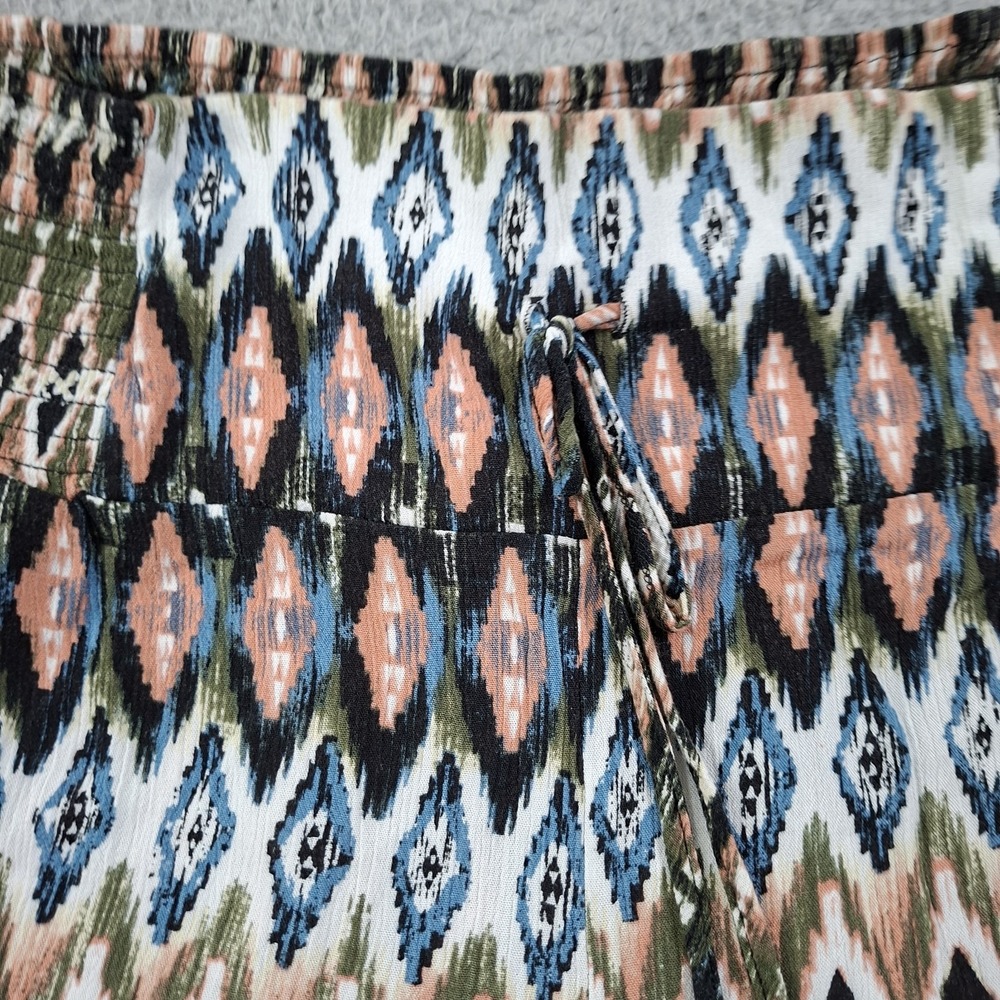 Peace & Pearls Women's Soft Printed Wide Leg Printed Pants Size Large - Picture 3 of 10